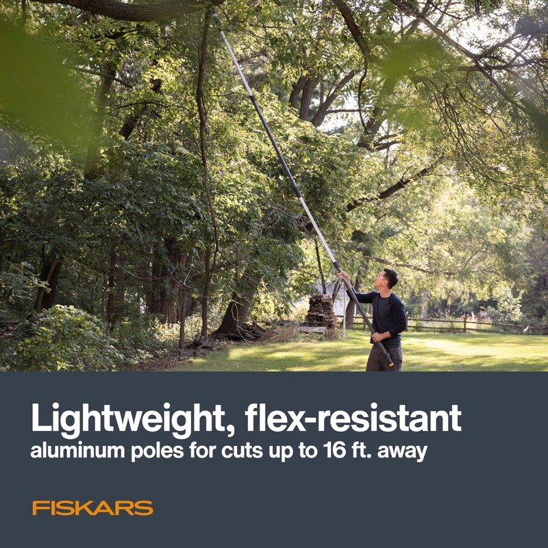 Fiskars XtendControl Extendable Tree Pruner (12 ft), Pole Saw, Adjustable