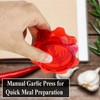 Angel’s Peel Lounge Garlic Mincer, Manual Garlic Press for Quick