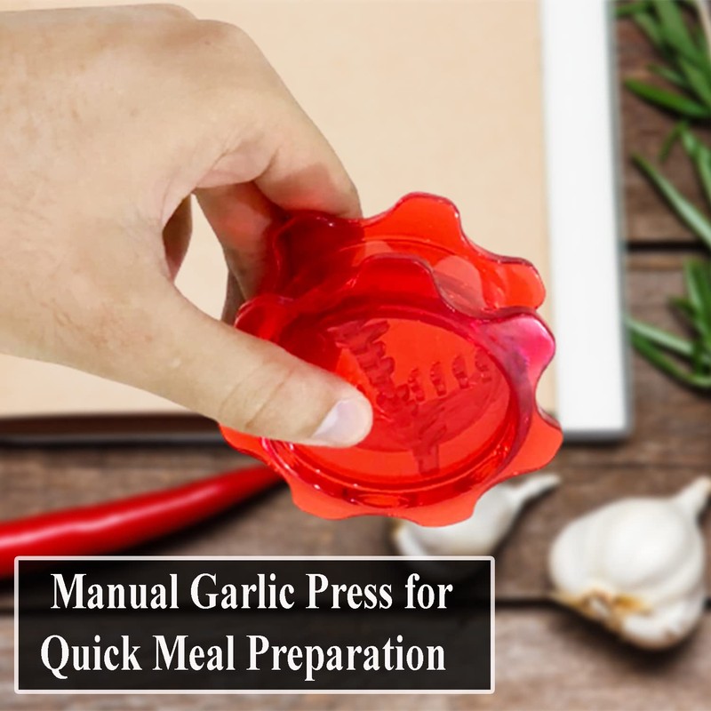 Angel’s Peel Lounge Garlic Mincer, Manual Garlic Press for Quick
