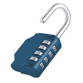 ZHEGE Combination Lock, 4 Digit Combination Padlock Outdoor, School Lock, Gym Locks (Peacock Blue)