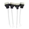 MTQY 4PCS GU10 Ceramic Socket Lamp Holder 15cm Long Wire