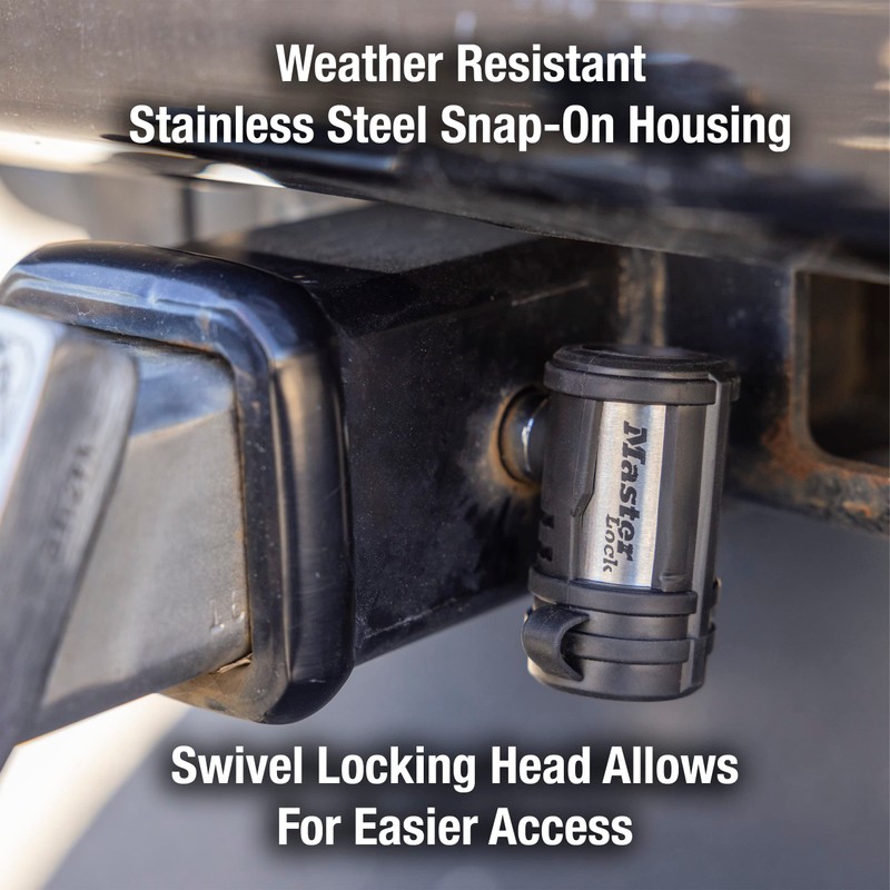 Master Lock Receiver Lock, 1/2 in. and 5/8 in. Swivel