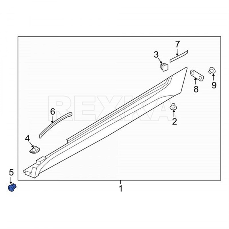 Rexka 20pcs Rocker Panel Molding Clip for Mazda KD53-51-833 CX-3,