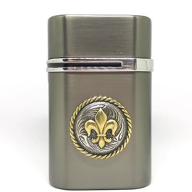 Fleur de Lis Vector Thundra Desktop Lighter Triple Torch Cigar Lighter – Cigar Cutters by Jim