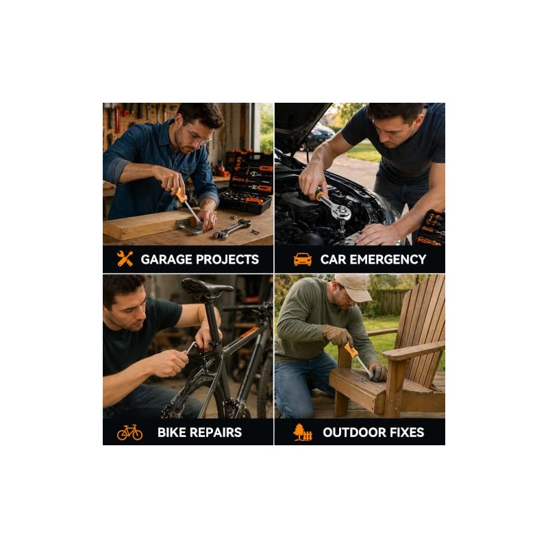 Tool Kit for Home, Basic Tool Set with Magnetic Pickup