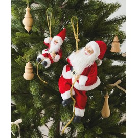 regalo Christmas Santa Claus Ornament, Hanging Rope, Doll, Decoration, Climbing Rope, Decoration (Single Item, Small)