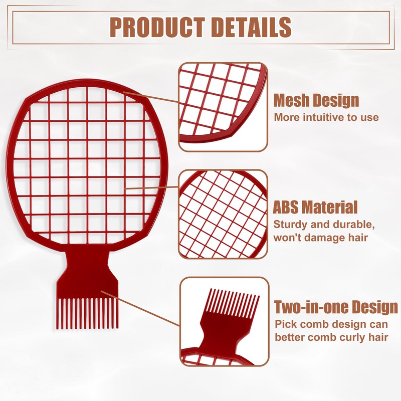 VOCOSTE Twist Comb, Hair Pick Combs, Afro Curl Comb Twist