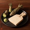 Traditional Japanese grater for wasabi and ginger (bamboo brush, large