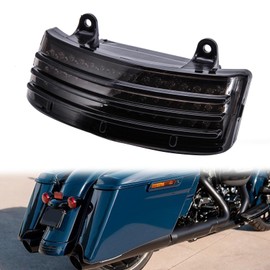 DREAMIZER Tri-Bar Tail Light Rear Fender Led Brake Turn Signal for Street Glide Road Glide 14-20,Smoke