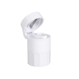 Gima - Combo, gestione pillole pratico e comodo con 4 funzioni in unico portapillole, tagliapillole,frantumapollole, vano portatile e bicchierino per acqua, 25766