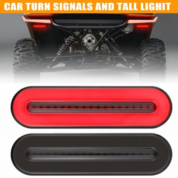 Unbranded 2 X 4" Red/amber Oval Led Trailer Tail Lights