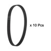 uxcell 10pcs 2GT Timing Belt Closed Loop Rubber Belts 188-2GT-6,