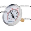 Uharbour 2-1/2" Dial Water Thermometer, Water Temperature Gauge with 1-3/4"