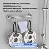 Oil Rubbed Black Grab Bar 17 Inch w/Towel Holder, iHansee