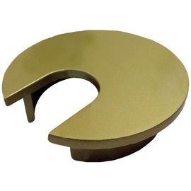 Electriduct 2" Metal Desk Grommet Cable Hole Cover Wire Cord Organizer | Gold