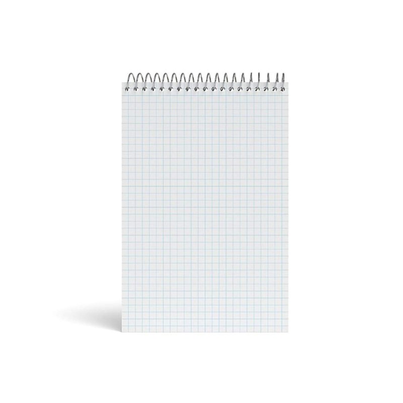 Staples White Paper Steno Pads, Quad Ruled, 6" x 9"