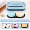 OZNER Clear Travel Soap Case Compatible with Kitsch - Leak-Proof