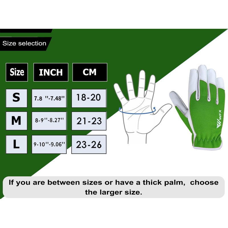 Ladies/Mens Leather Gardening Gloves - Work Gloves for Women or