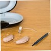 Beavorty Hearing Aid Cleaning Brush Kit 5pcs U-Shaped Hook Nylon
