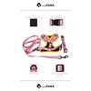 Trendy Paws Small Dog Harness Set (Rose Gold, Large)