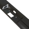SEBLAFF Rear Bumper Black Roll Pan Steel with License Plate