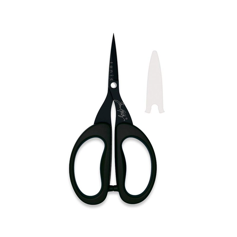 Tonic Studios Scissors, Titanium, Black, 5"