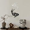 Xedatric Black & White Koi Fish Metal Wall Art,Yin Yang
