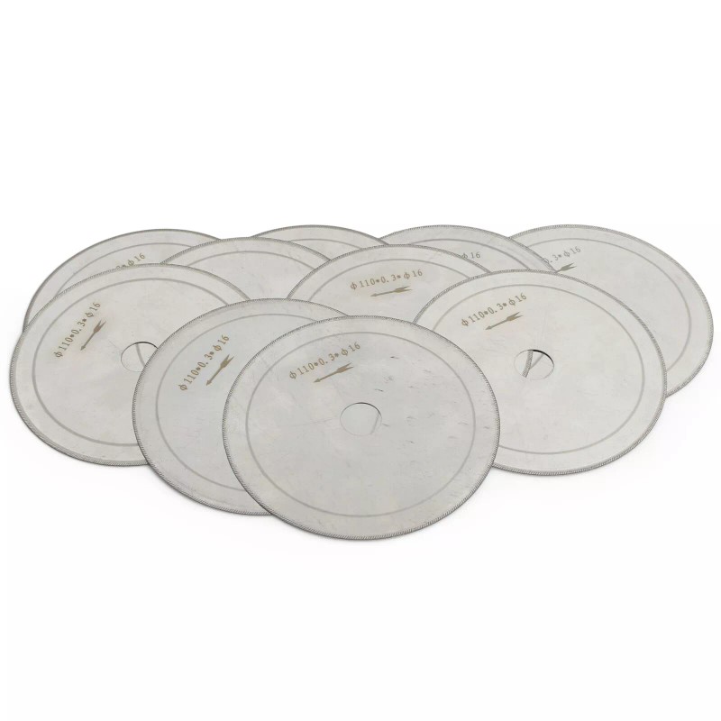 10Pcs 4.5" 110mm Super-Thin Diamond Lapidary Saw Blade Cutting Trim
