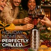 Premium Wine Chiller - 750ml Stainless Steel Bottle Cooler, Double-Walled