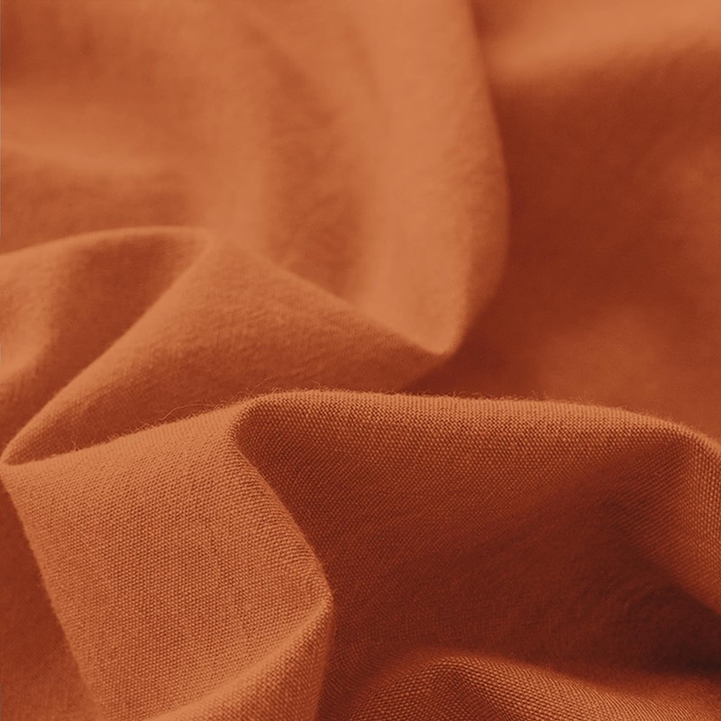 SSW HOMES King Size Duvet Cover Set (Rust) - 3