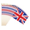 Ckexin 25Pack Small British UK Flag Handheld Mini Britain Flag