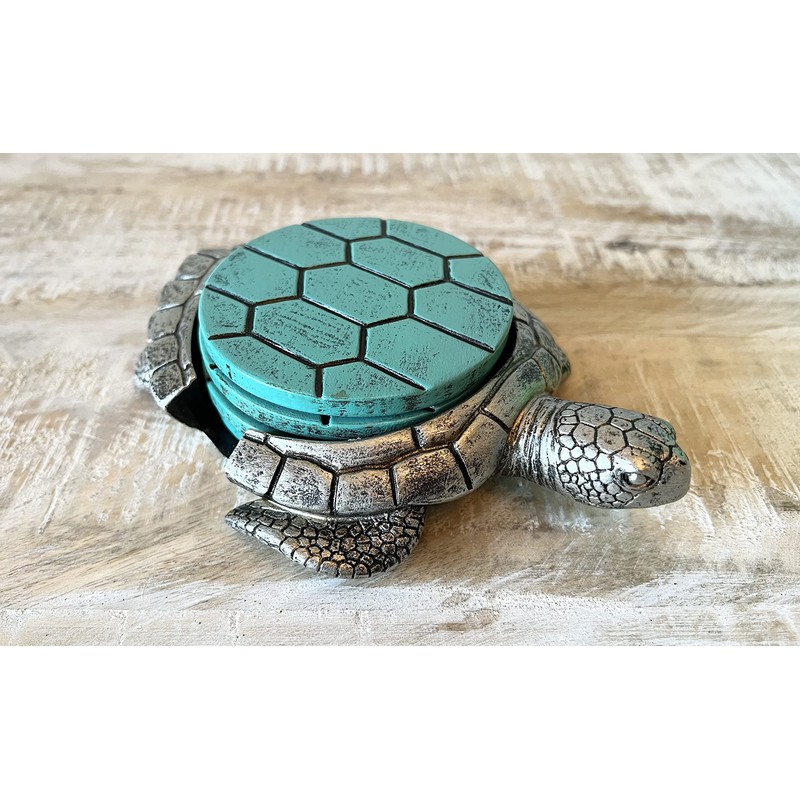 Sea Turtle Coaster Set - Nautical Ocean Beach Coastal Decor