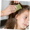 Healvian 1pc Natural Jade Massage Comb for Scalp Relief and