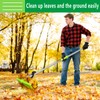 2-in-1 Leaf Grabber Rake Back Saving, Ergonomic Leaf Scoops Claws
