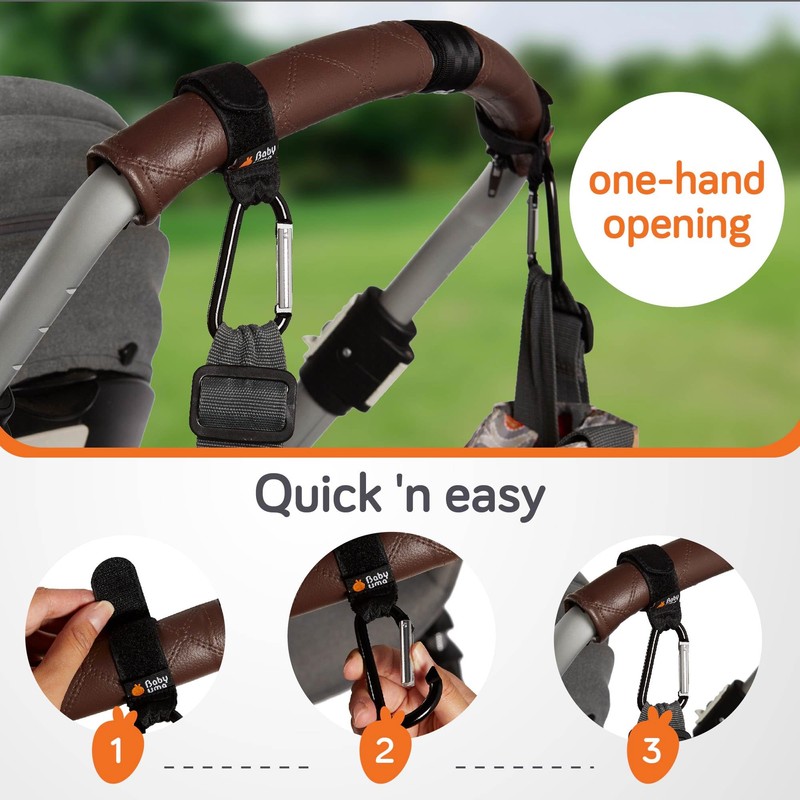 Baby Uma Stroller Hooks for Bags (2 Pack) - Universal
