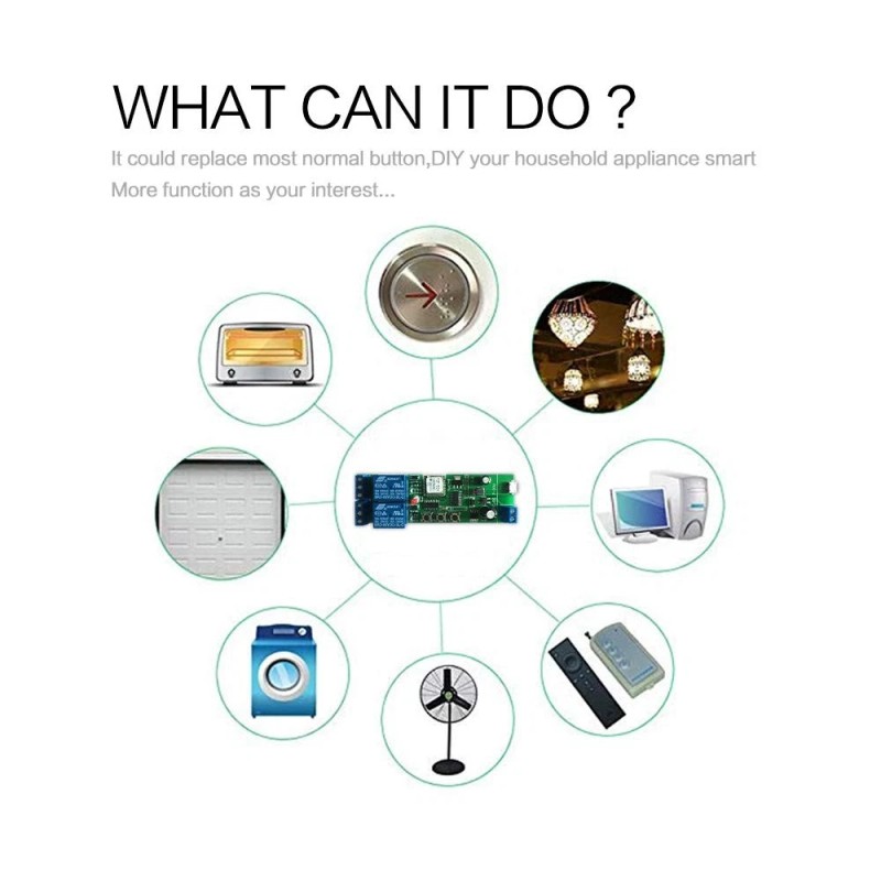 Mhcozy Wifi Wireless Smart Switch Relay Module For Smart Home