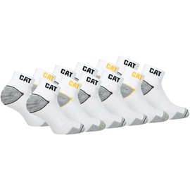 CAT Caterpillar 12 Pairs Work Trainers Work Socks Stockings in Sizes 39-50, 12 pairs of white, 43 - 46