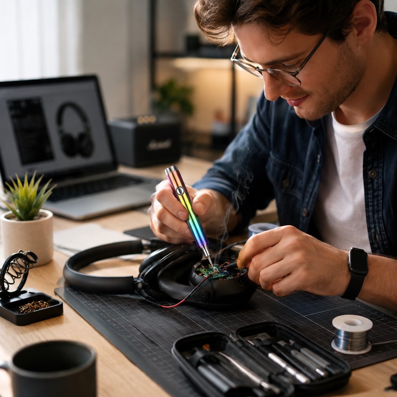 Cordless Soldering Iron Pen for DIY Repairs – USB-C Rechargeable