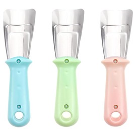 3 Pack Refrigerator Ice Shovel Freezer Kitchen Cleaning Spatula Stainless Steel ice Shovel Ice Remover Scoop Freezer Cleaning Shovel Ice Removal Accessories