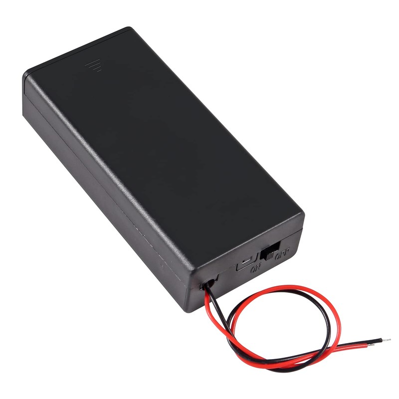 ACEIRMC 2pcs 18650 Battery Storage Case 2 Slots x 3.7V