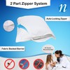 National Allergy Premium 100% Cotton Zippered Pillow Protector - Queen