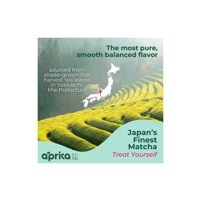 Aprikalife Matcha Orgánico En Polvo Certificado, 30 G