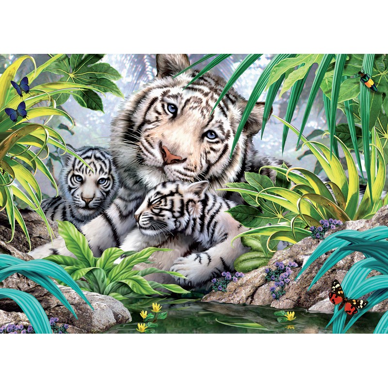 King K175481 1000 pcs-Siberian Tiger Puzzle, Various