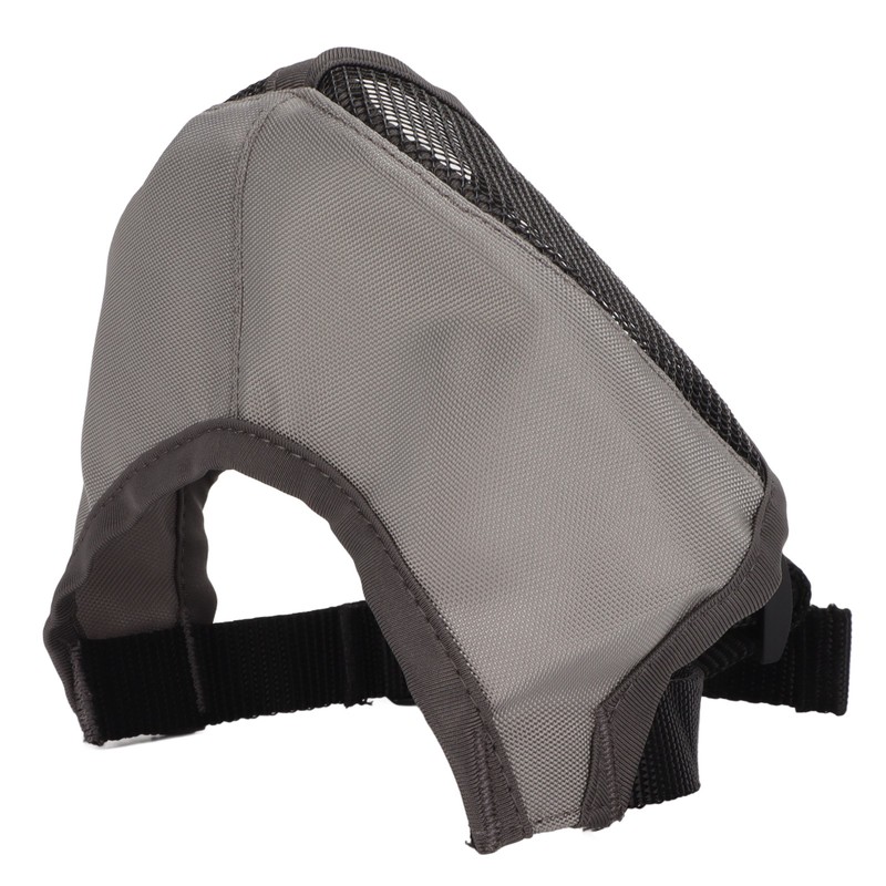 Adjustable Bulldog Mask Bite and Barking Dog Muzzle Eye Closed