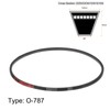 sourcing map O-787 V-belt drive belt, 787 mm, rubber for
