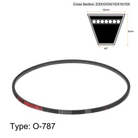 sourcing map O-787 V-belt drive belt, 787 mm, rubber for energy transfer