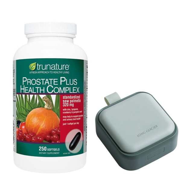 LONG GLACIER Trunature Prostate Plus Health Complex, 250 Softgels Bundle
