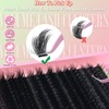 Thick Lash Clusters 300D Extra Volume With Spikes,14-22mm Dramatic Mega