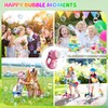 Babuloo Dinosaur Bubble Machine, Handheld Automatic Bubbles Machine for Kids