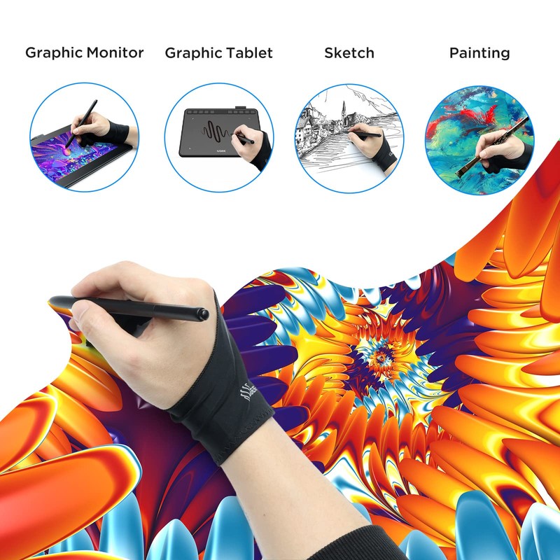 Ugee artist drawing tablet glove-1pcs